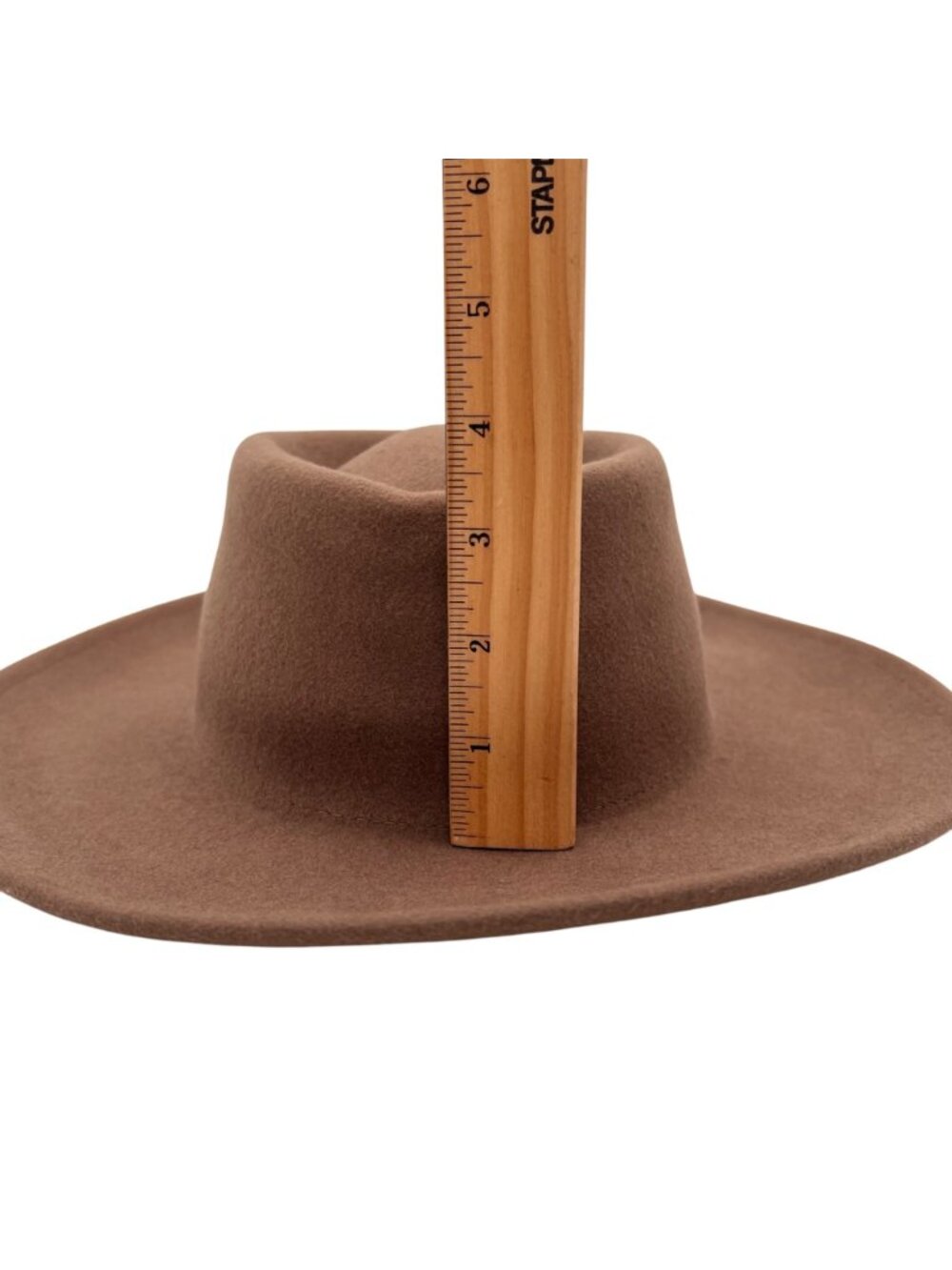 Gigi Pip Brown Australian Wool Wide Brim Womens Girls 53 Youth Hat S/M Adj Band - Picture 16 of 16